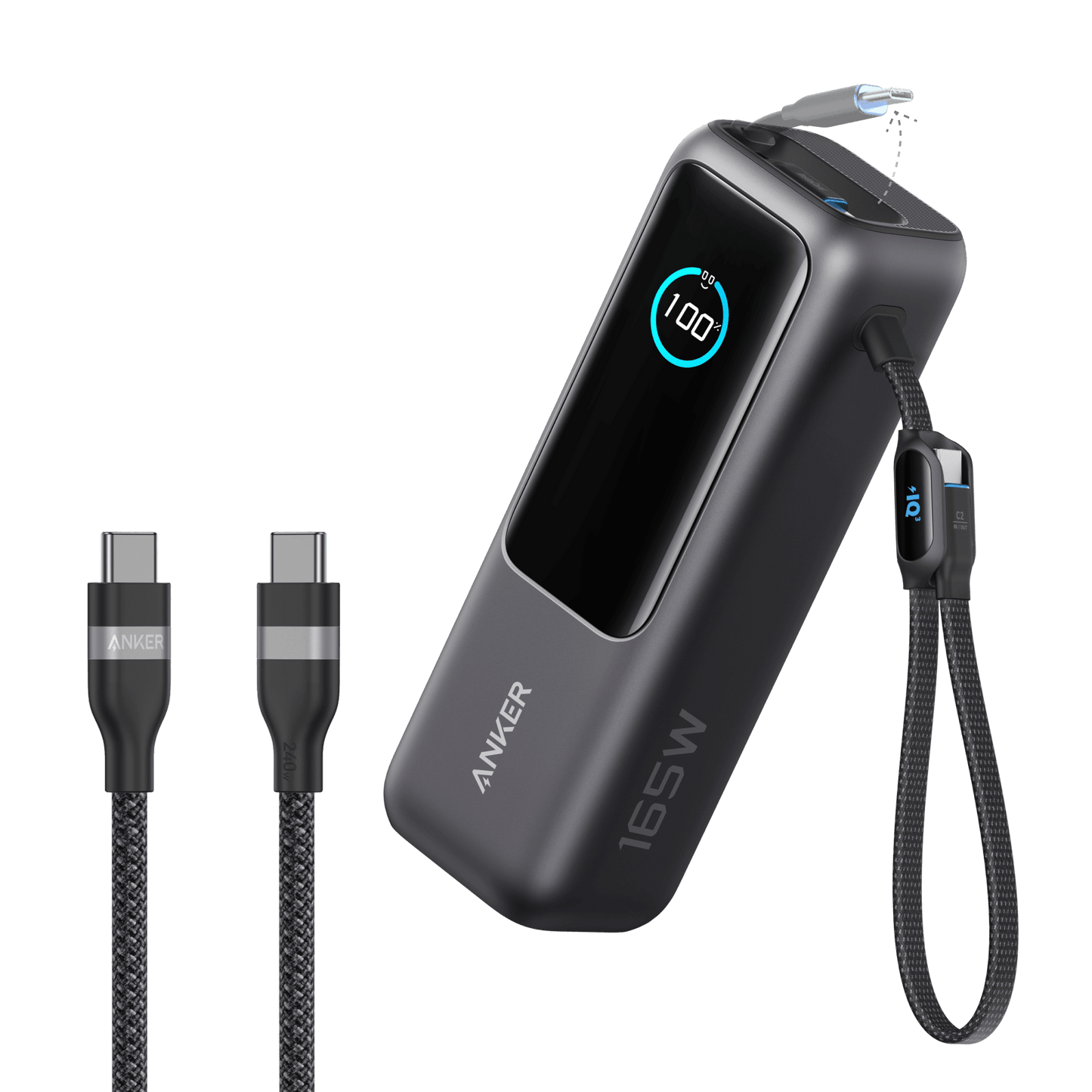 Anker Laptop Power Bank (25K, 165W, Built-In and Retractable Cables) - Anker - Flyclothing LLC