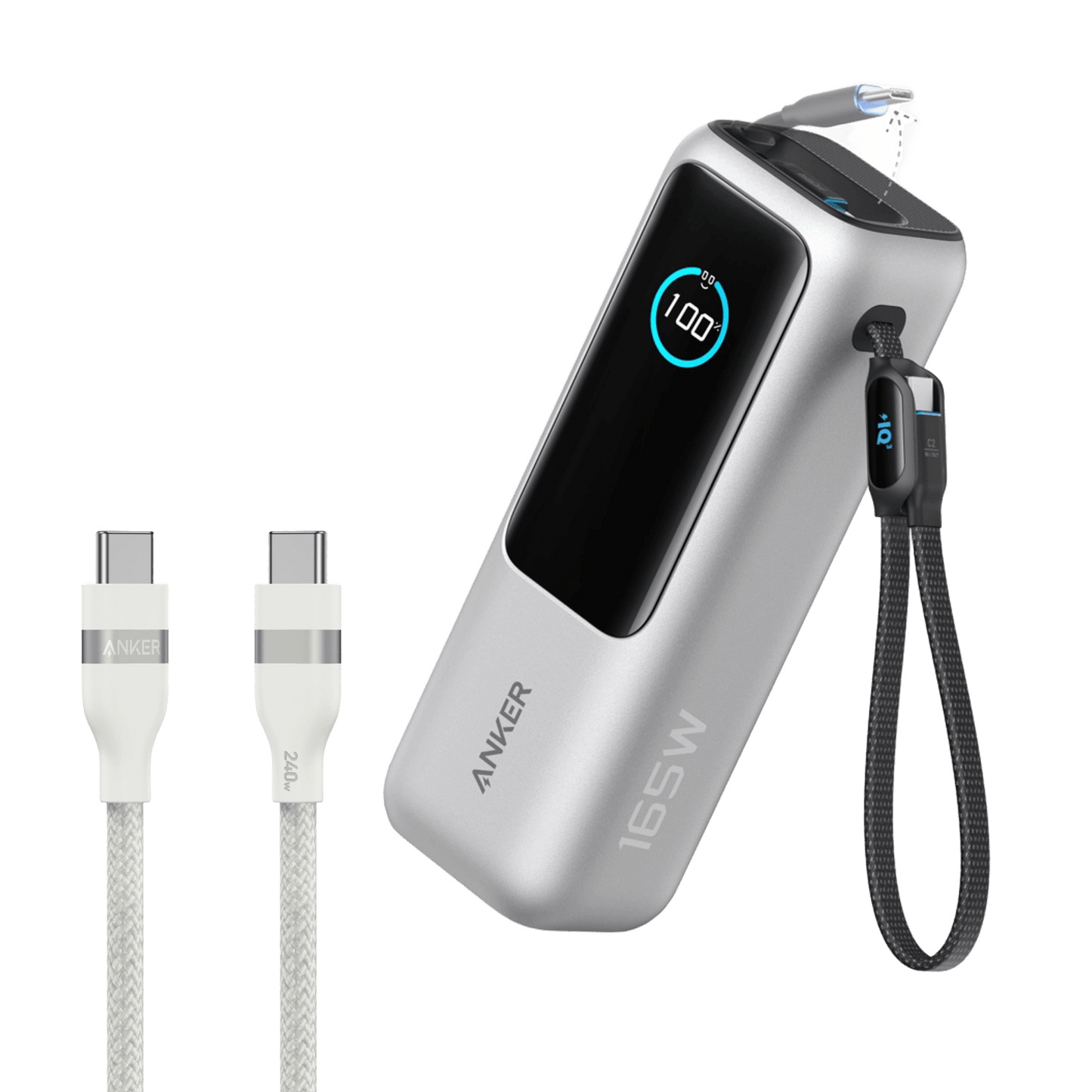 Anker Laptop Power Bank (25K, 165W, Built-In and Retractable Cables) - Anker - Flyclothing LLC