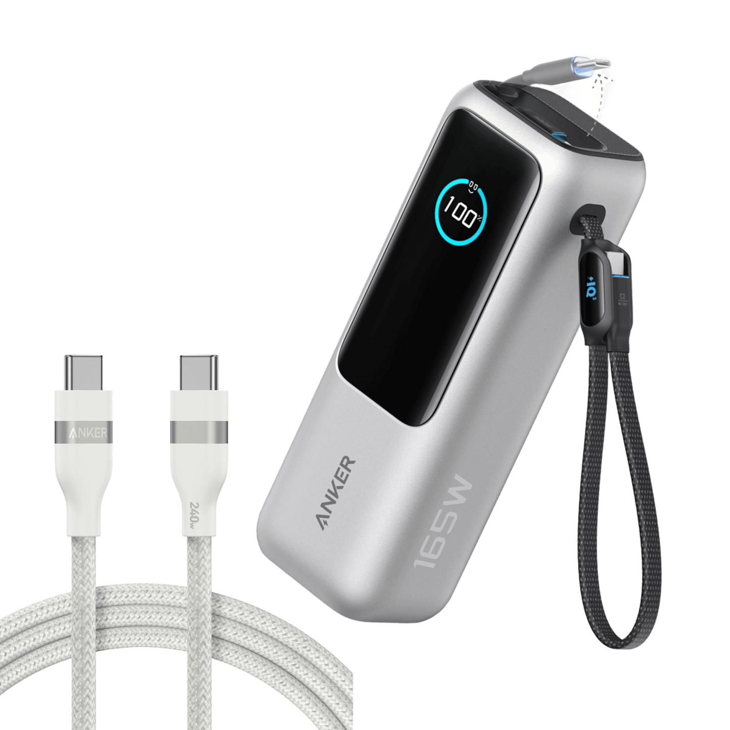 Anker Laptop Power Bank (25K, 165W, Built-In and Retractable Cables) - Anker - Flyclothing LLC