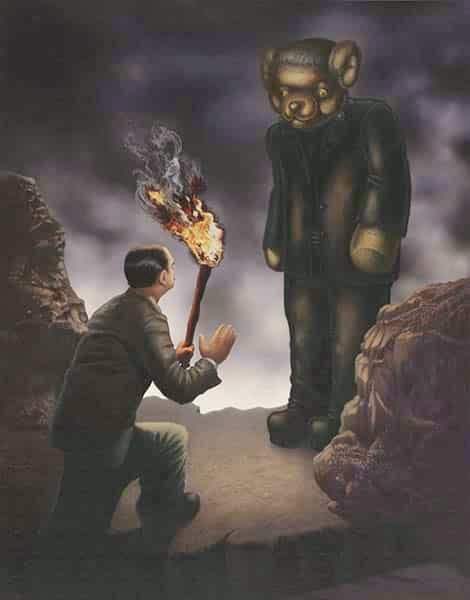 Black Market Art Company Franken Teddy Print - Black Market Art Company - Flyclothing LLC