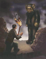 Black Market Art Company Franken Teddy Print