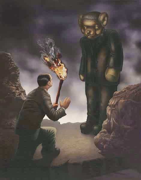 Black Market Art Company Franken Teddy Print - Black Market Art Company - Flyclothing LLC