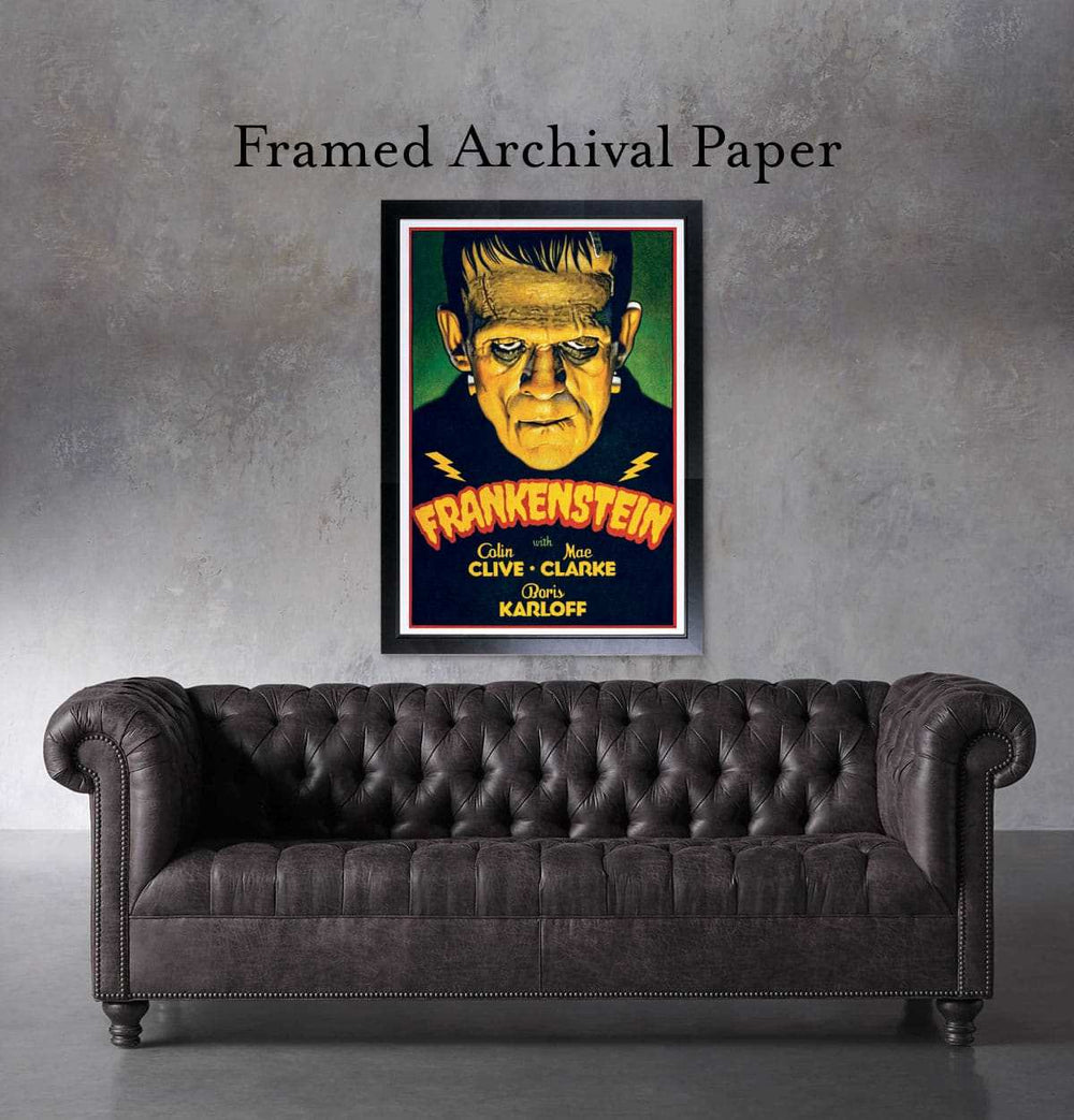 Black Market Art Company Frankenstein Movie Poster Print - Black Market Art Company - Flyclothing LLC