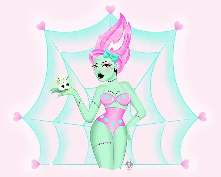 Black Market Art Company Franki Pop Print - Black Market Art Company - Flyclothing LLC