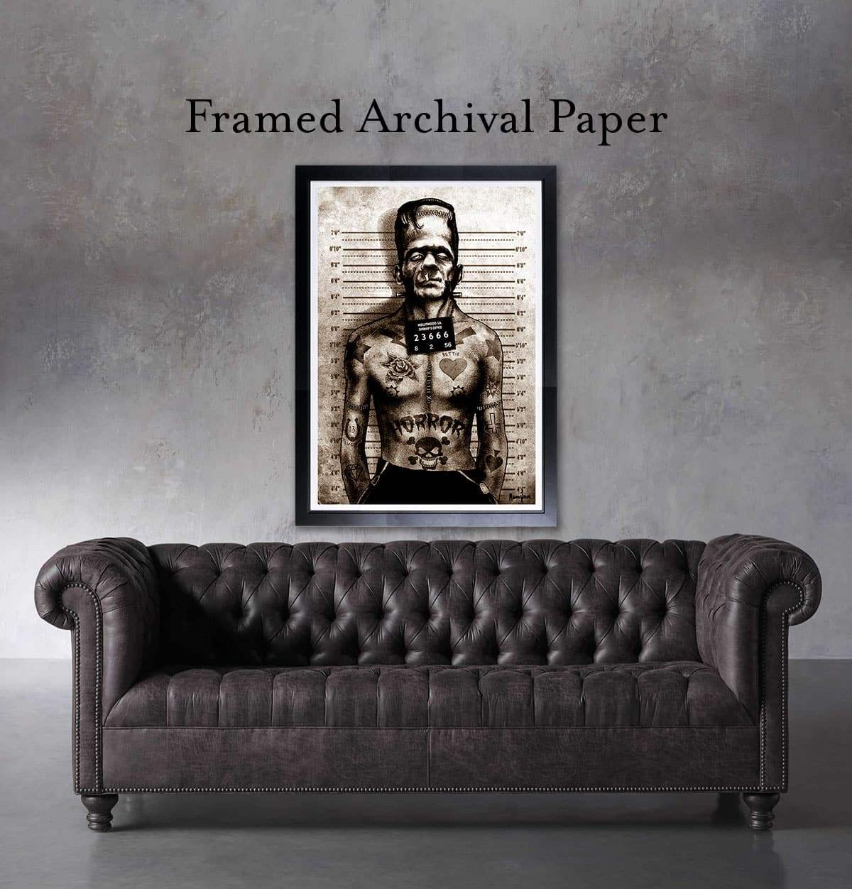 Black Market Art Company Franky Mugshot Print - Black Market Art Company - Flyclothing LLC