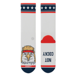 The Free Bird | USA Eagle Heel Hammock™ Crew Socks - Shinesty - Flyclothing LLC
