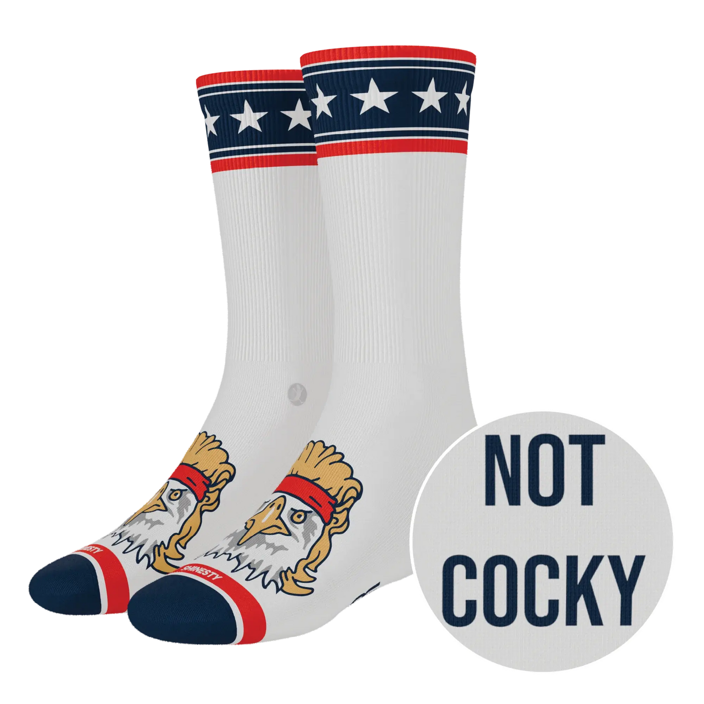 The Free Bird | USA Eagle Heel Hammock™ Crew Socks - Shinesty - Flyclothing LLC