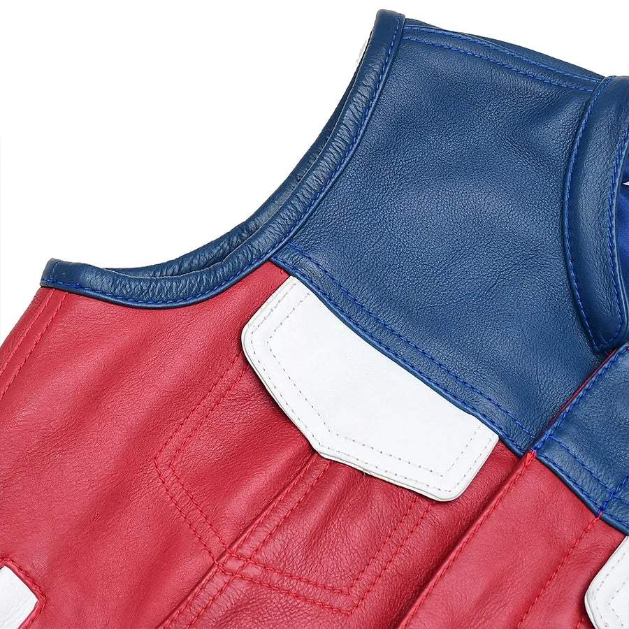Freedom Belle Women's Motorcycle Leather Vest - First Manufacturing Company - Flyclothing LLC