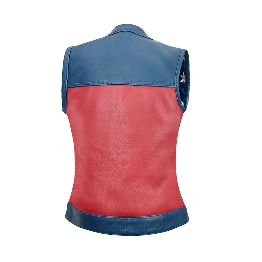 Freedom Belle Women's Motorcycle Leather Vest - First Manufacturing Company - Flyclothing LLC