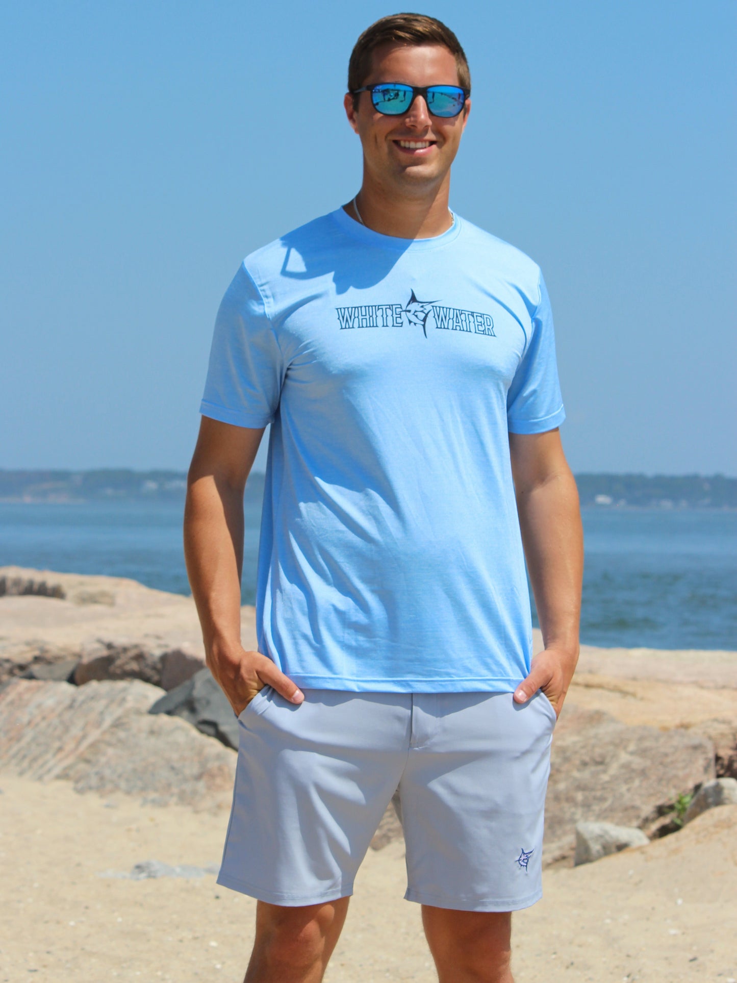 Freeport Short Effortless Performance - White Water Life - Flyclothing LLC