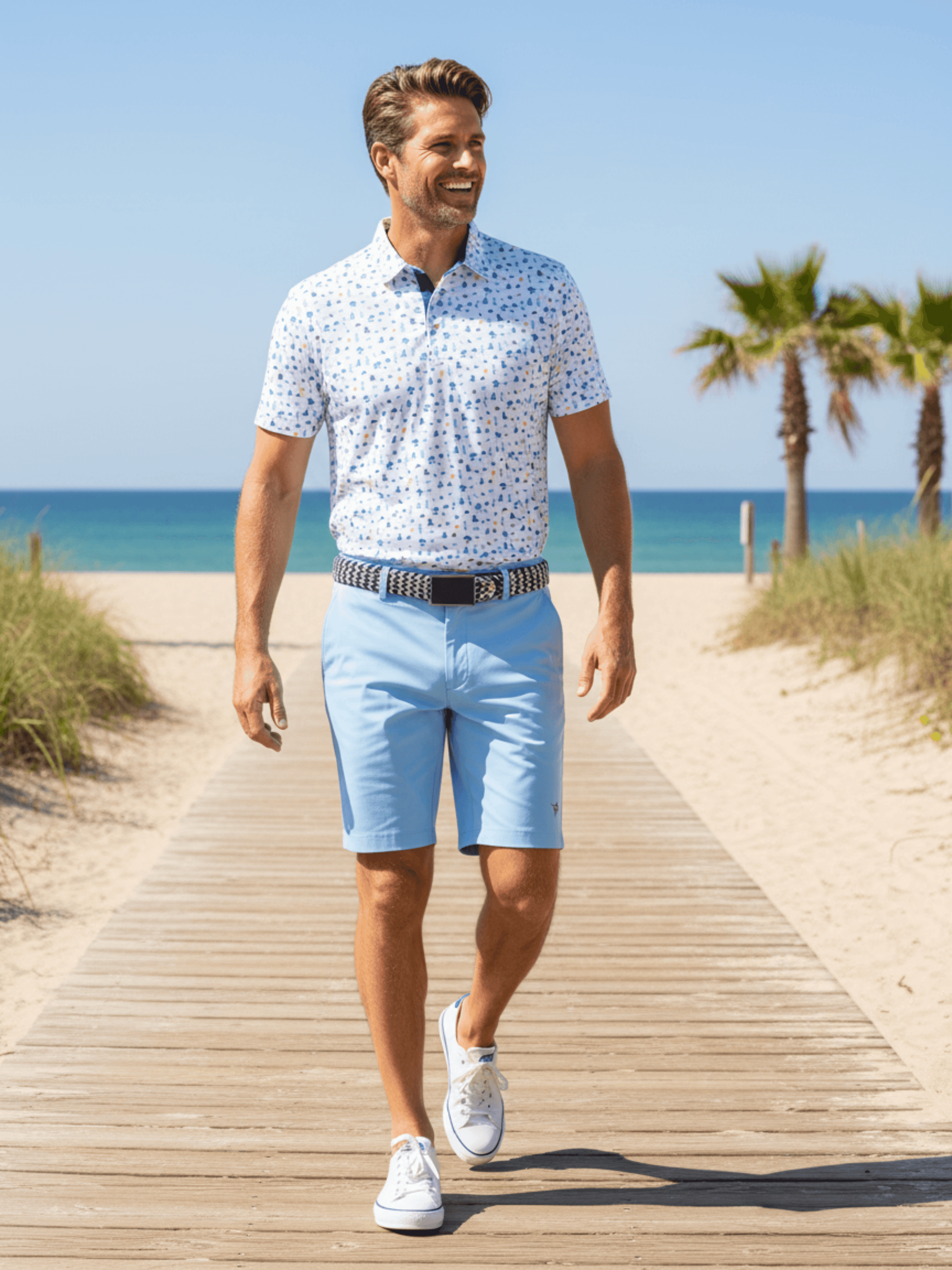 Freeport Short Effortless Performance - White Water Life - Flyclothing LLC