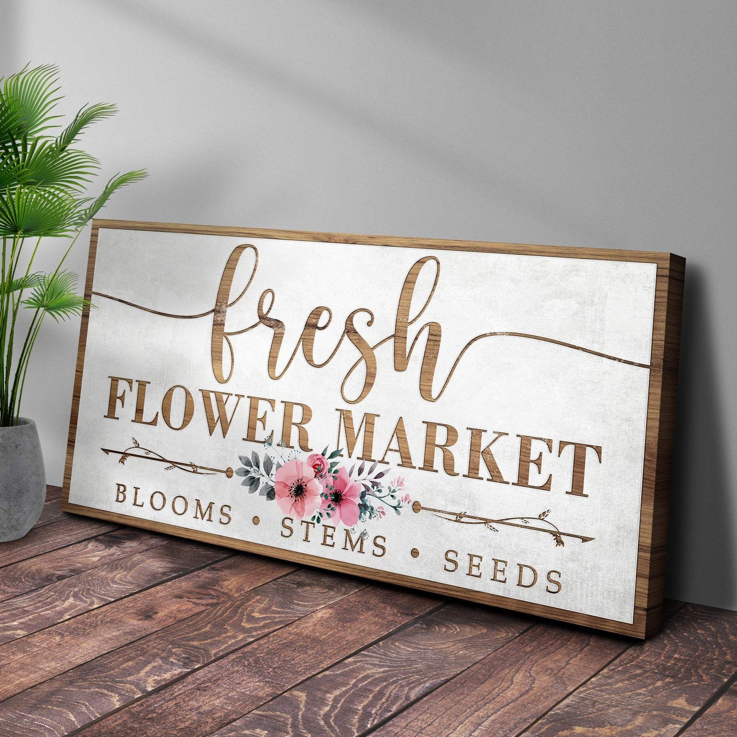 Fresh Flower Market Sign - Tailored Canvases - Flyclothing LLC