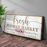 Fresh Flower Market Sign - Tailored Canvases - Flyclothing LLC