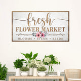 Fresh Flower Market Sign - Tailored Canvases - Flyclothing LLC