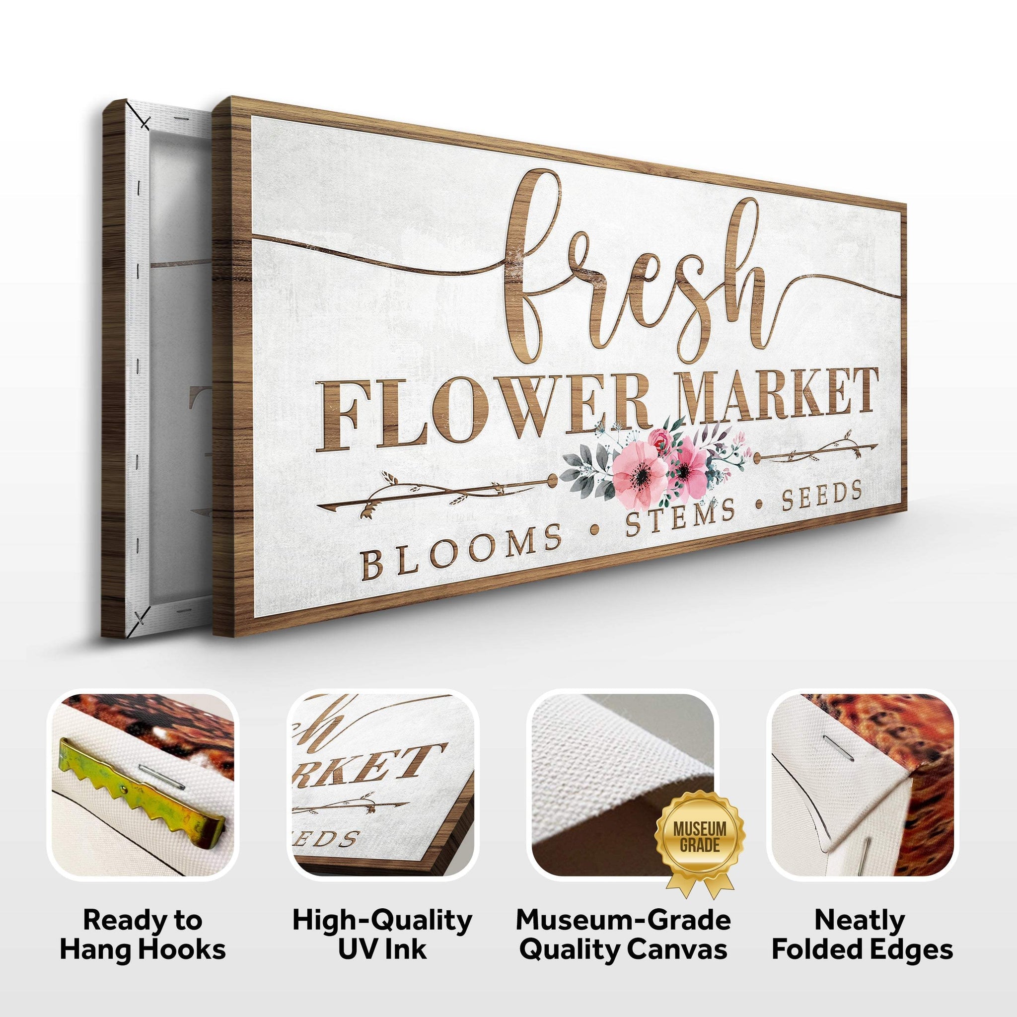 Fresh Flower Market Sign - Tailored Canvases - Flyclothing LLC