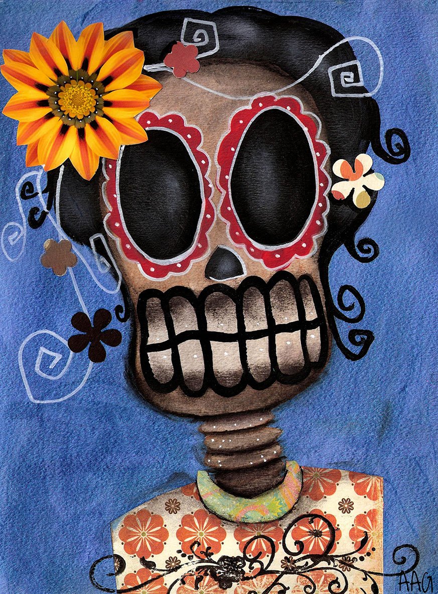 Black Market Art Company Frida Muerta Print