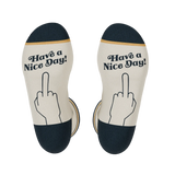 The Friendly Fire | Middle Finger Heel Hammock™ Crew Socks - Shinesty - Flyclothing LLC