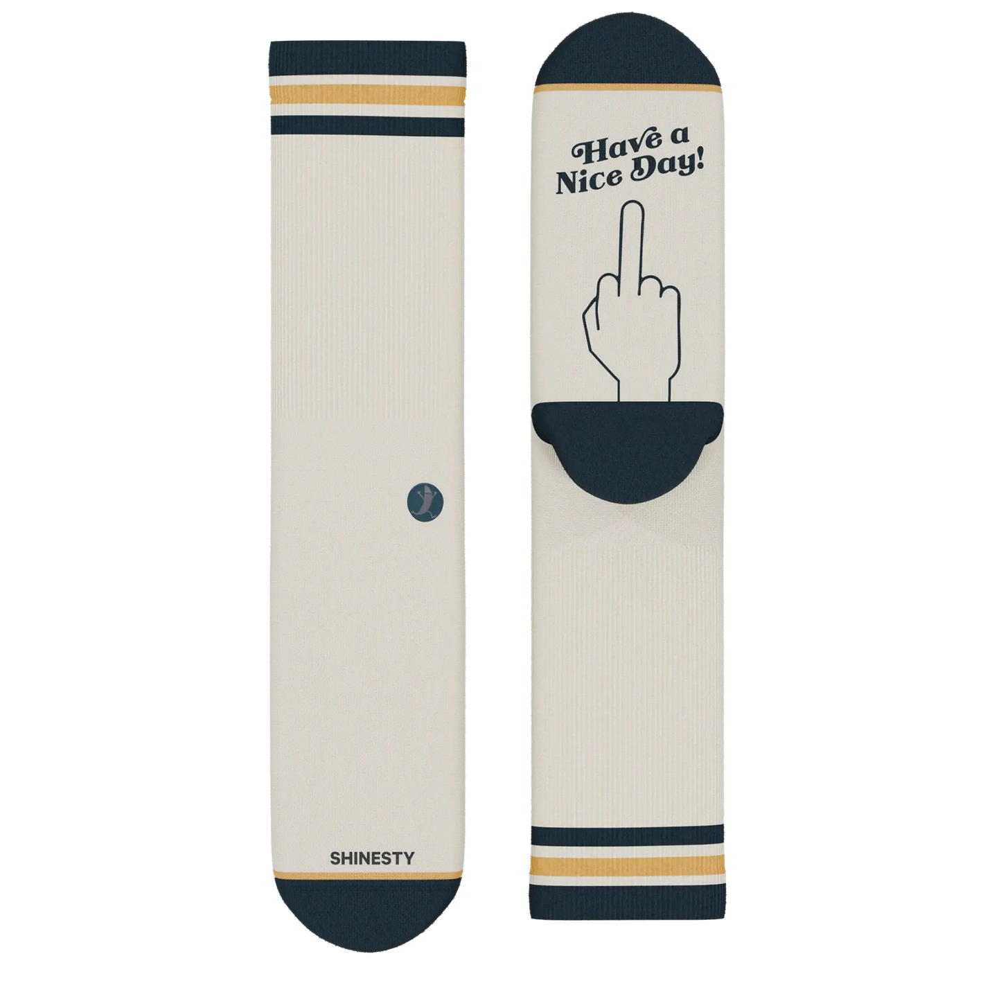 The Friendly Fire | Middle Finger Heel Hammock™ Crew Socks - Shinesty - Flyclothing LLC