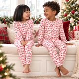 Christmas Ho-Ho-Ho Kids Bamboo Pajama Set-Family Matching - Tesa Babe - Flyclothing LLC