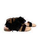 Fringe Star Sandal in Black - Naughty Monkey