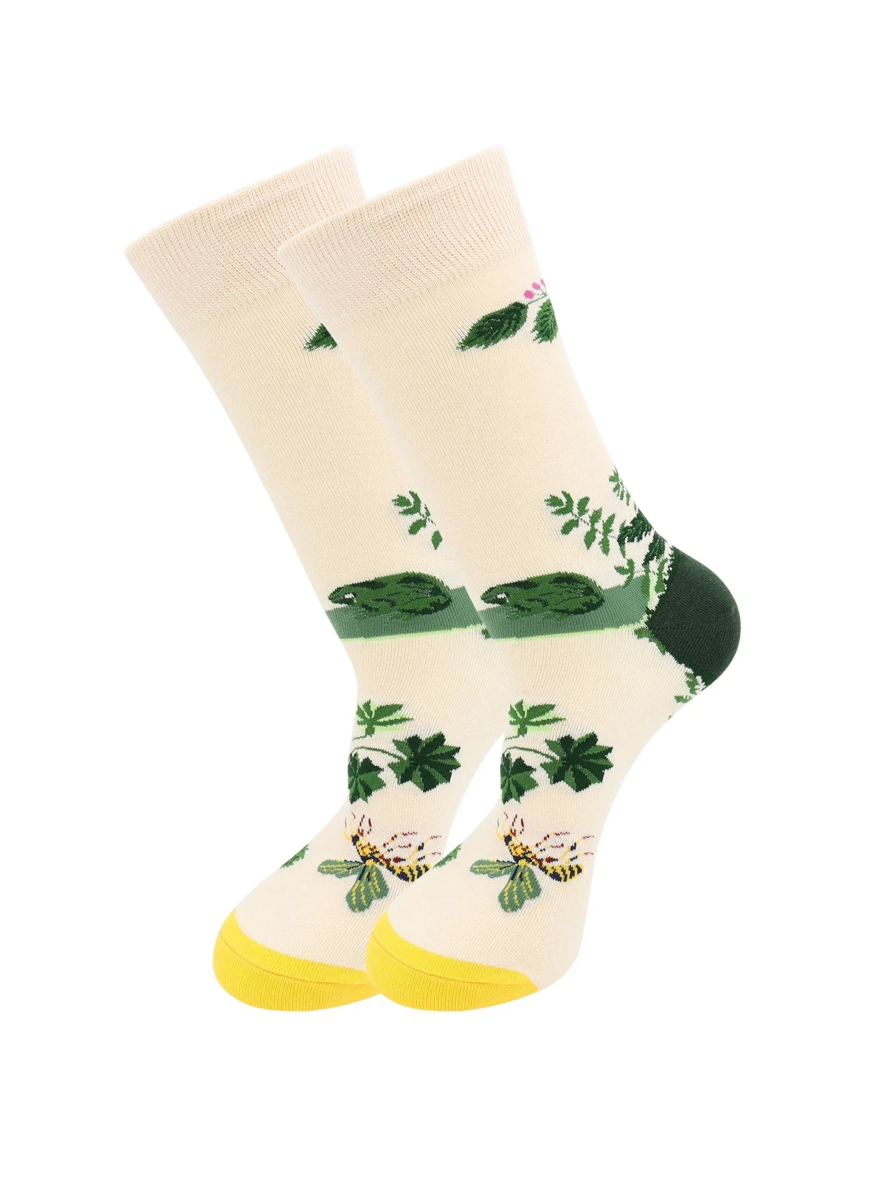 Frog and Wasp Socks - Comfy Cotton for Men & Women - Real Sic - Flyclothing LLC