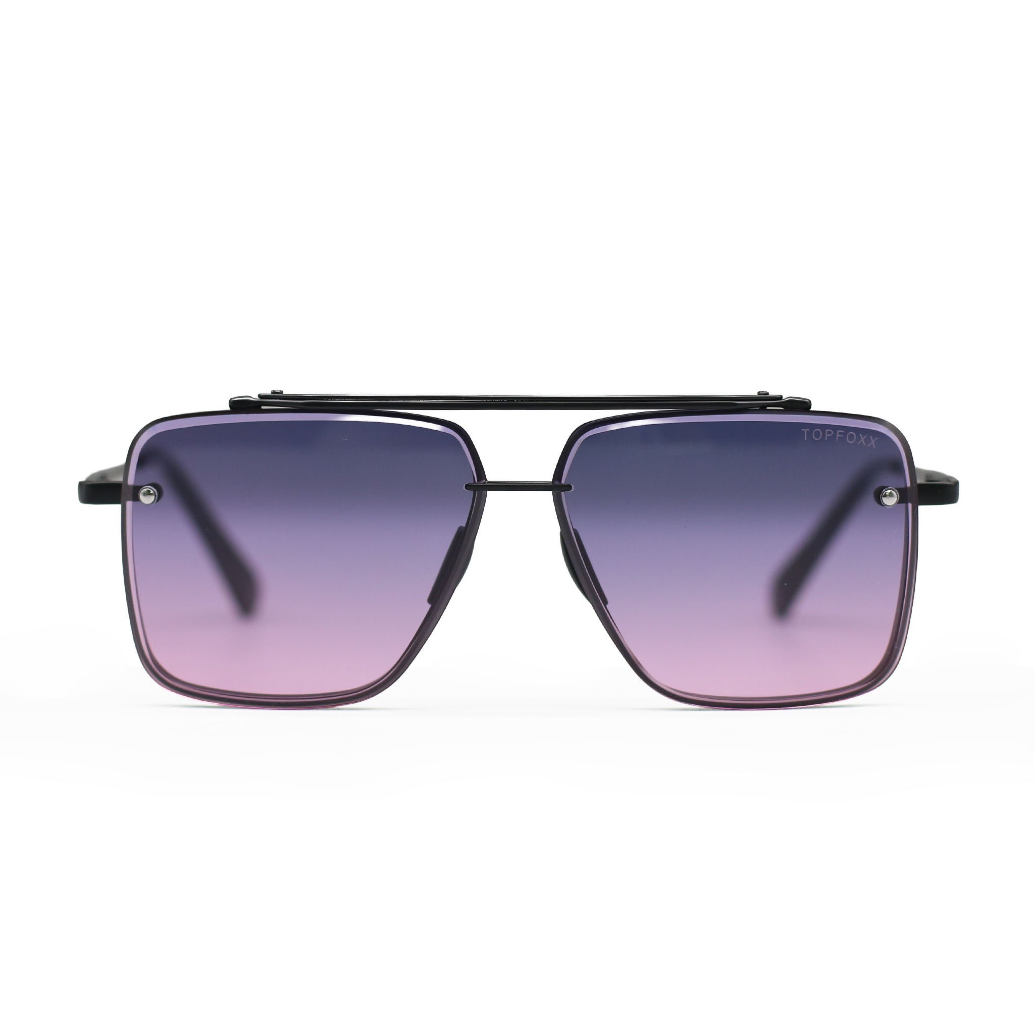 Smaller Bella Faded Purple and Pink - Tangle Free Aviator Sunglasses - TopFoxx - Flyclothing LLC