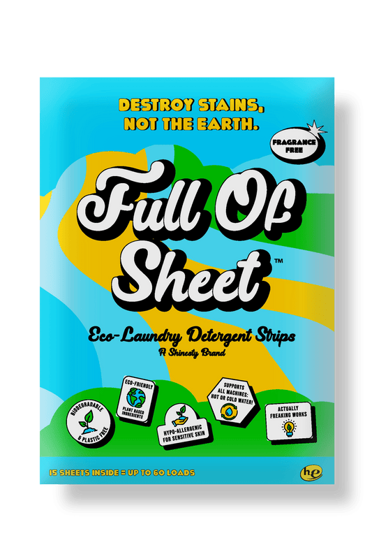 The Full of Sheet | Unscented Full of Sheet™ Eco-Laundry Detergent Strips - Shinesty