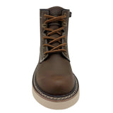 AdTec Oregon Kids' Farm Boot with Side Zipper Brown - front view