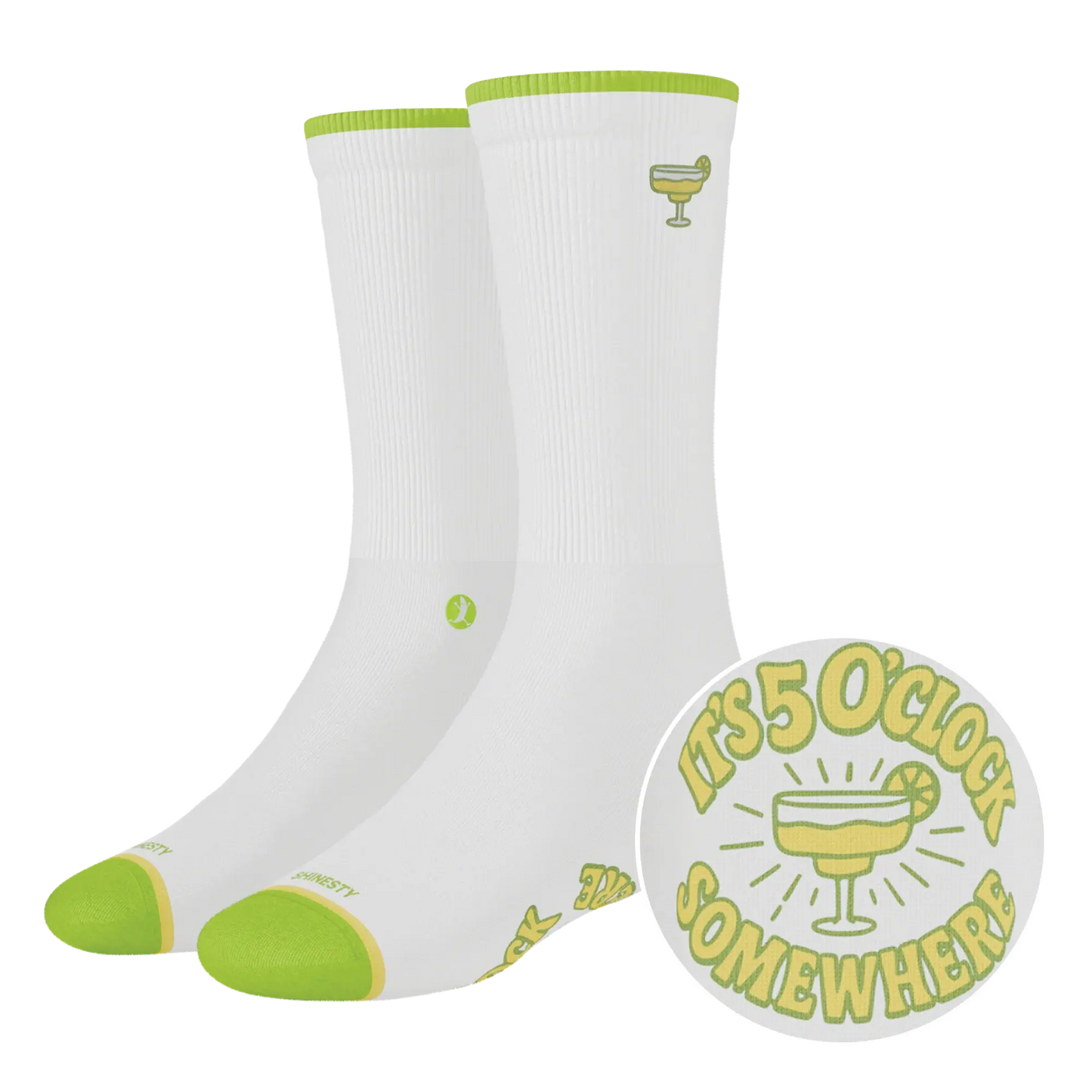 The Frozen Concoction | Shinesty x Margaritaville® Heel Hammock™ Crew Socks - Shinesty - Flyclothing LLC