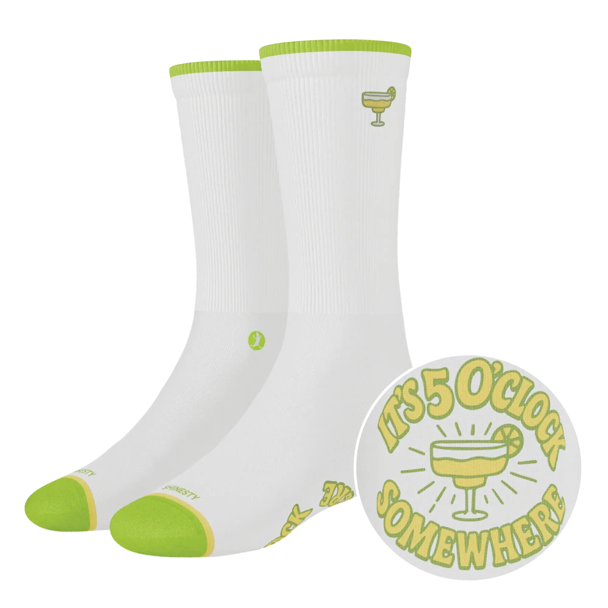 The Frozen Concoction | Shinesty x Margaritaville® Heel Hammock™ Crew Socks - Shinesty - Flyclothing LLC