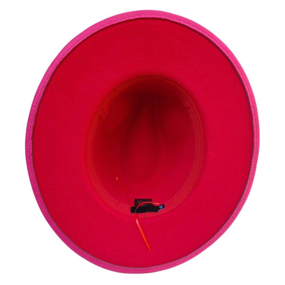 Belt Band Pointed Fedora Hat - Madeline Love - Flyclothing LLC