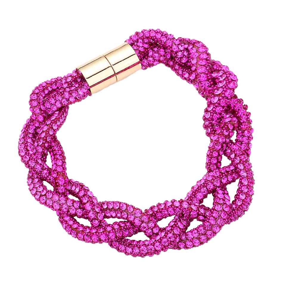 Bling Braided Magnetic Bracelet - Madeline Love - Flyclothing LLC