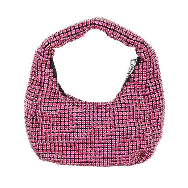 Bling Studded Micro Mini Top Handle Bag - Madeline Love - Flyclothing LLC