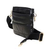 Glossy Solid Puffer Crossbody Bag - Madeline Love - Flyclothing LLC