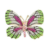 Rhinestone Pave Butterfly Pin Brooch - Madeline Love - Flyclothing LLC