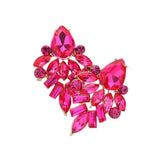 Marquise Baguette Stone Cluster Evening Earrings - Madeline Love - Flyclothing LLC