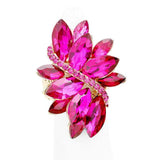 Marquise Crystal Cluster Stretch Ring - Madeline Love - Flyclothing LLC