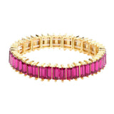 Rectangle Stone Stretch Evening Bracelet - Madeline Love - Flyclothing LLC