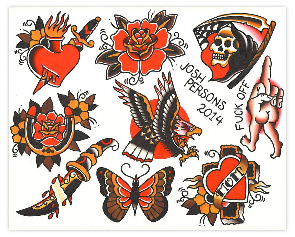 Black Market Art Company Fuck Off Flash Print