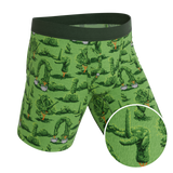 The Full Bush Bush Club | Naughty Landscaping Long Leg Ball Hammock® Pouch Underwear With Fly