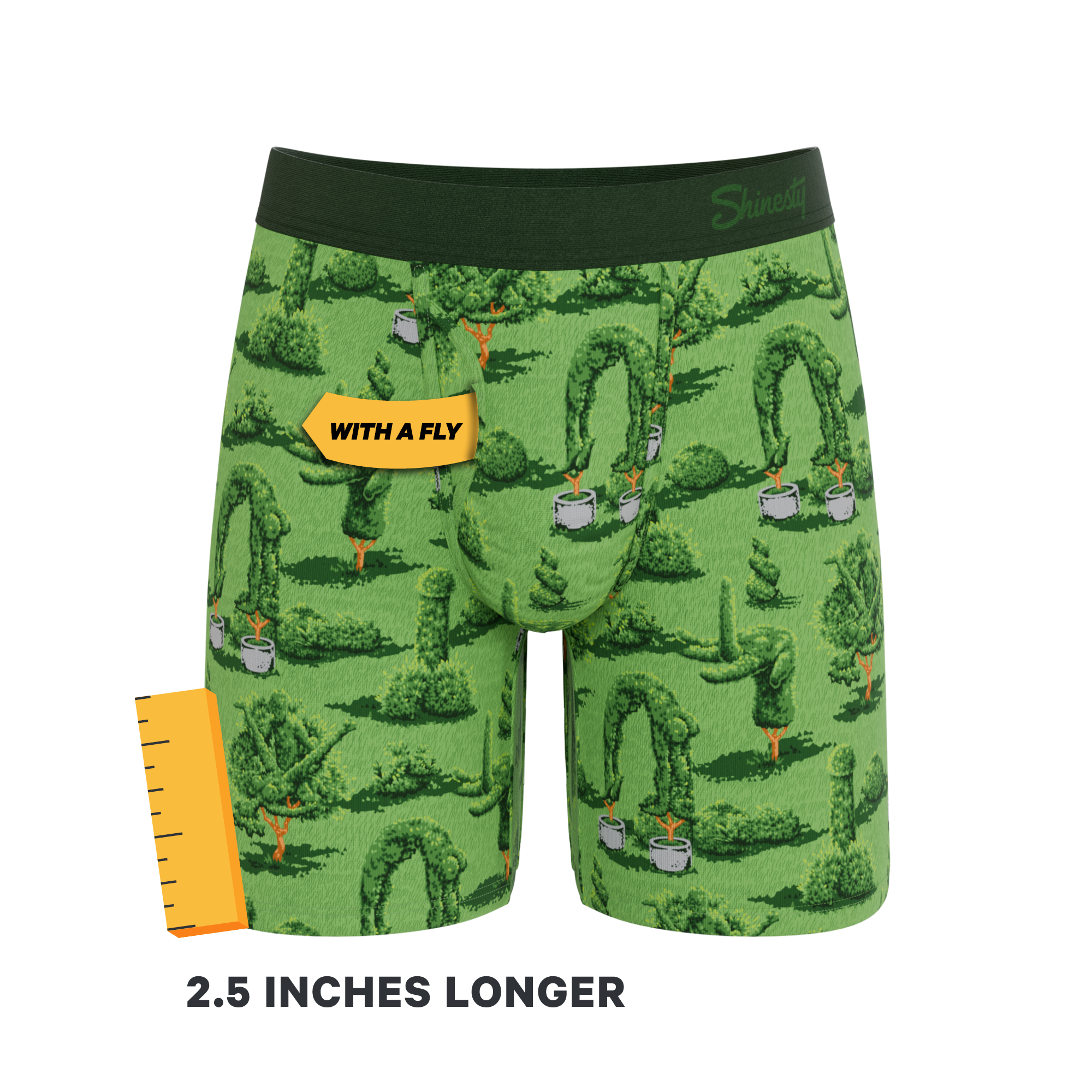 The Full Bush Bush Club | Naughty Landscaping Long Leg Ball Hammock® Pouch Underwear With Fly