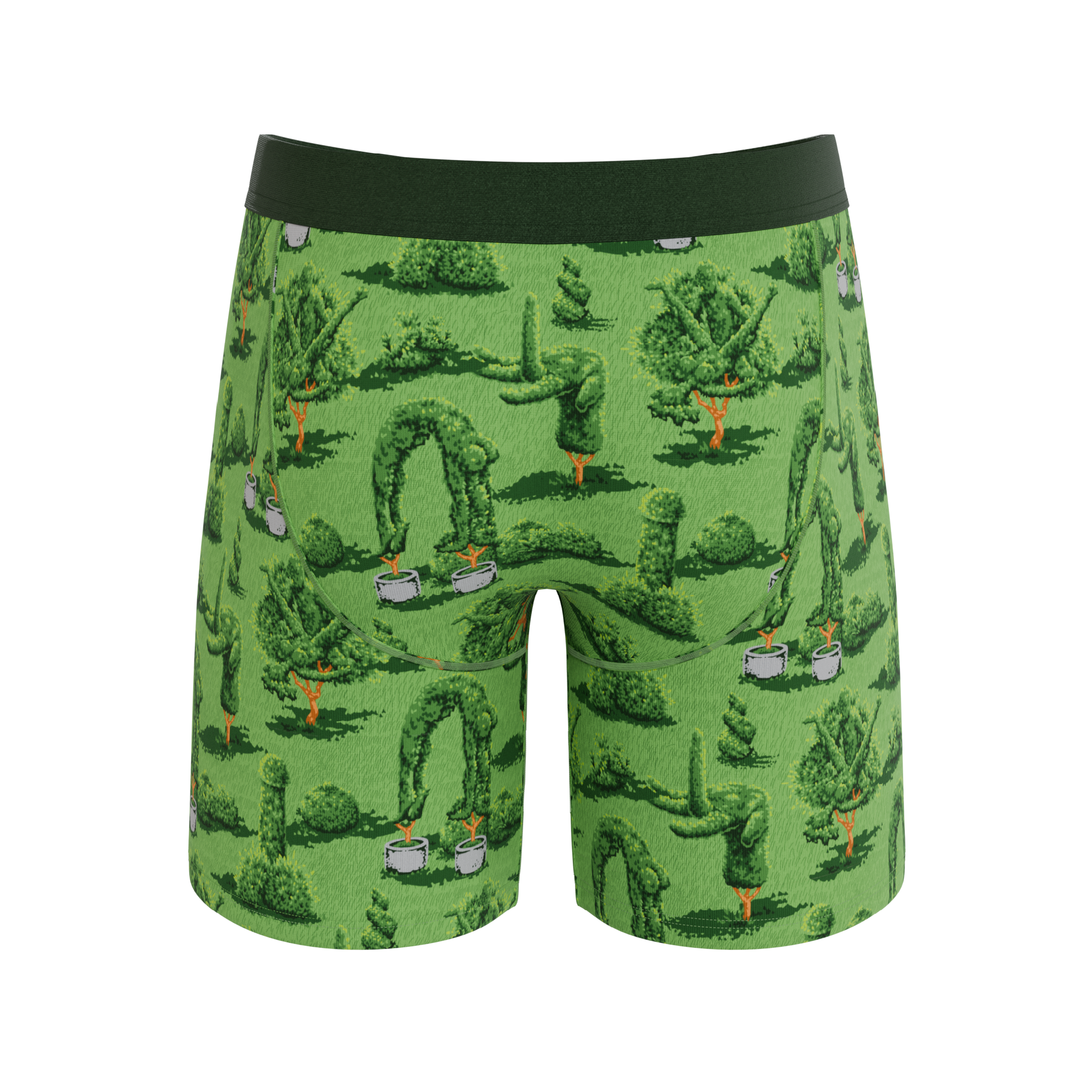 The Full Bush Bush Club | Naughty Landscaping Long Leg Ball Hammock® Pouch Underwear With Fly