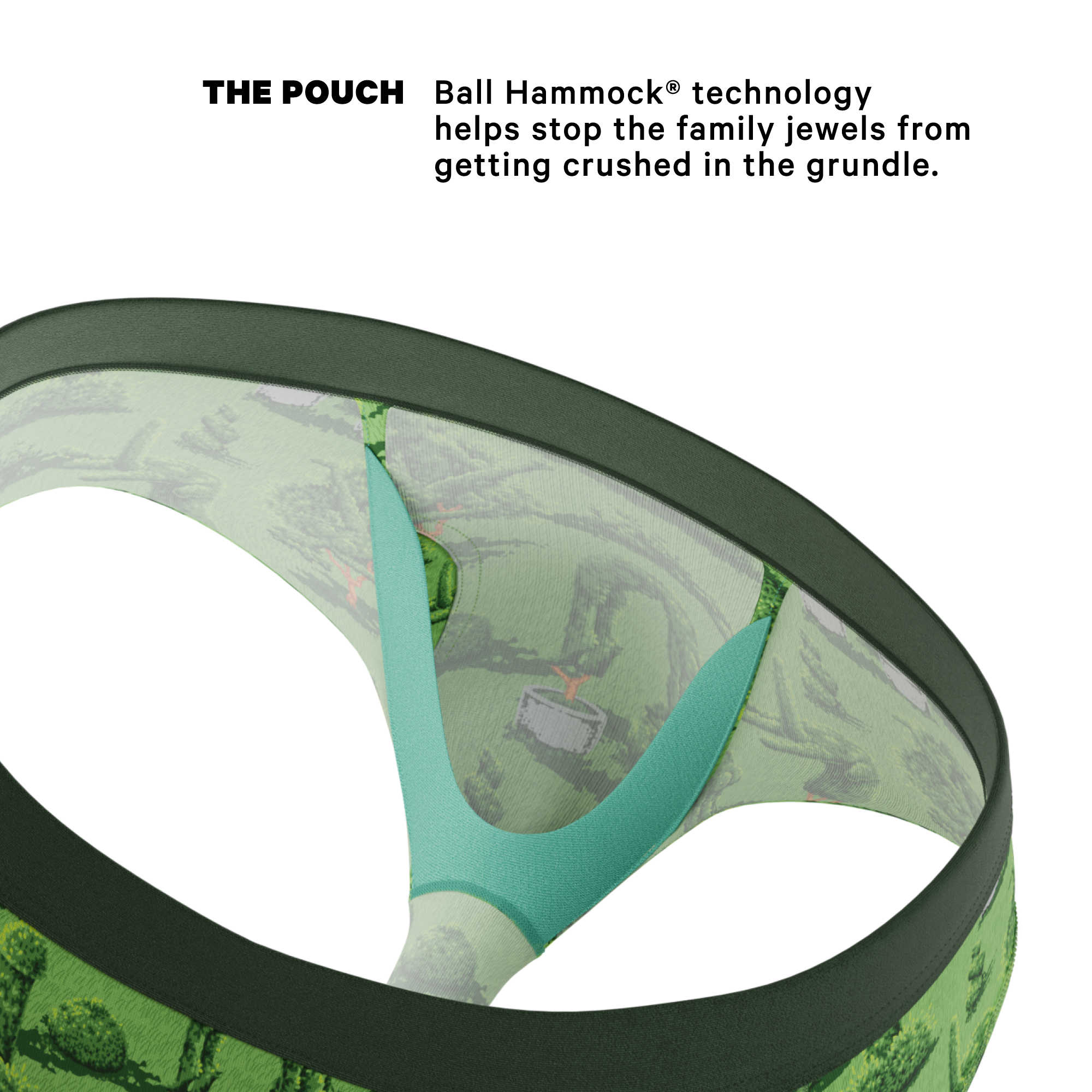 The Full Bush Bush Club | Naughty Landscaping Ball Hammock® Pouch Underwear Briefs