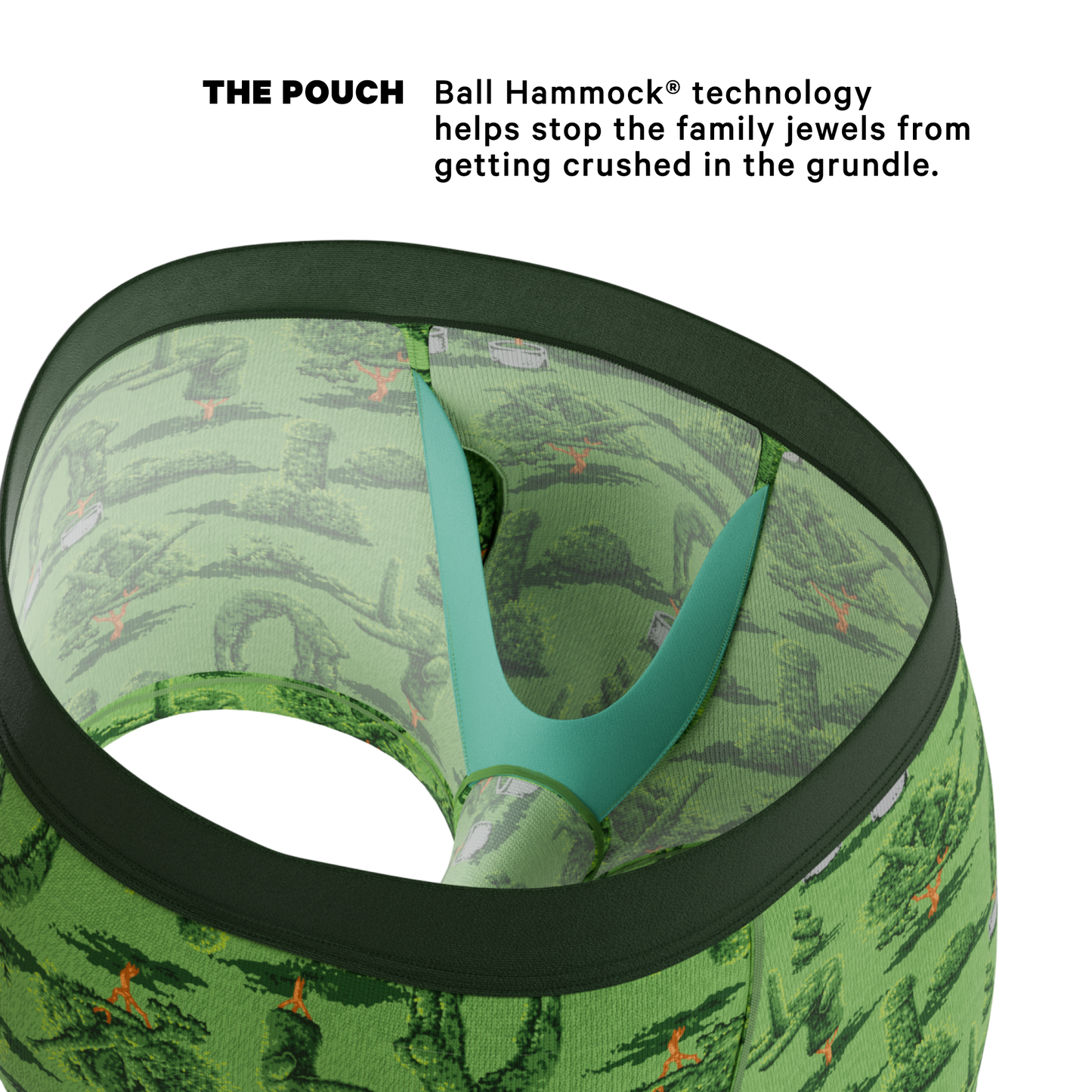The Full Bush Bush Club | Naughty Landscaping Ball Hammock® Pouch Trunks Underwear