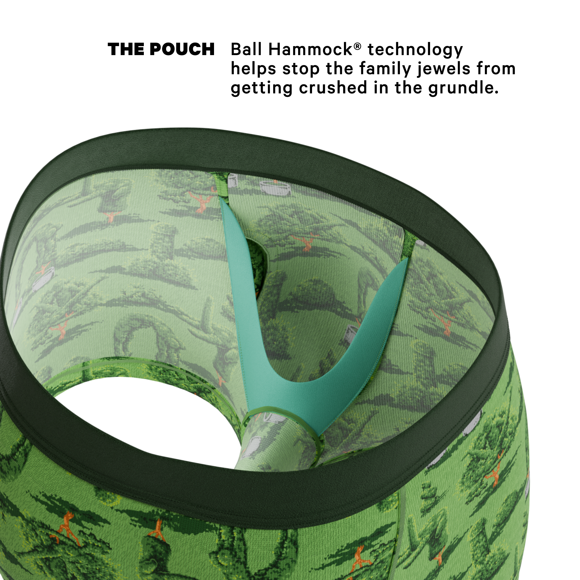 The Full Bush Bush Club | Naughty Landscaping Ball Hammock® Pouch Trunks Underwear