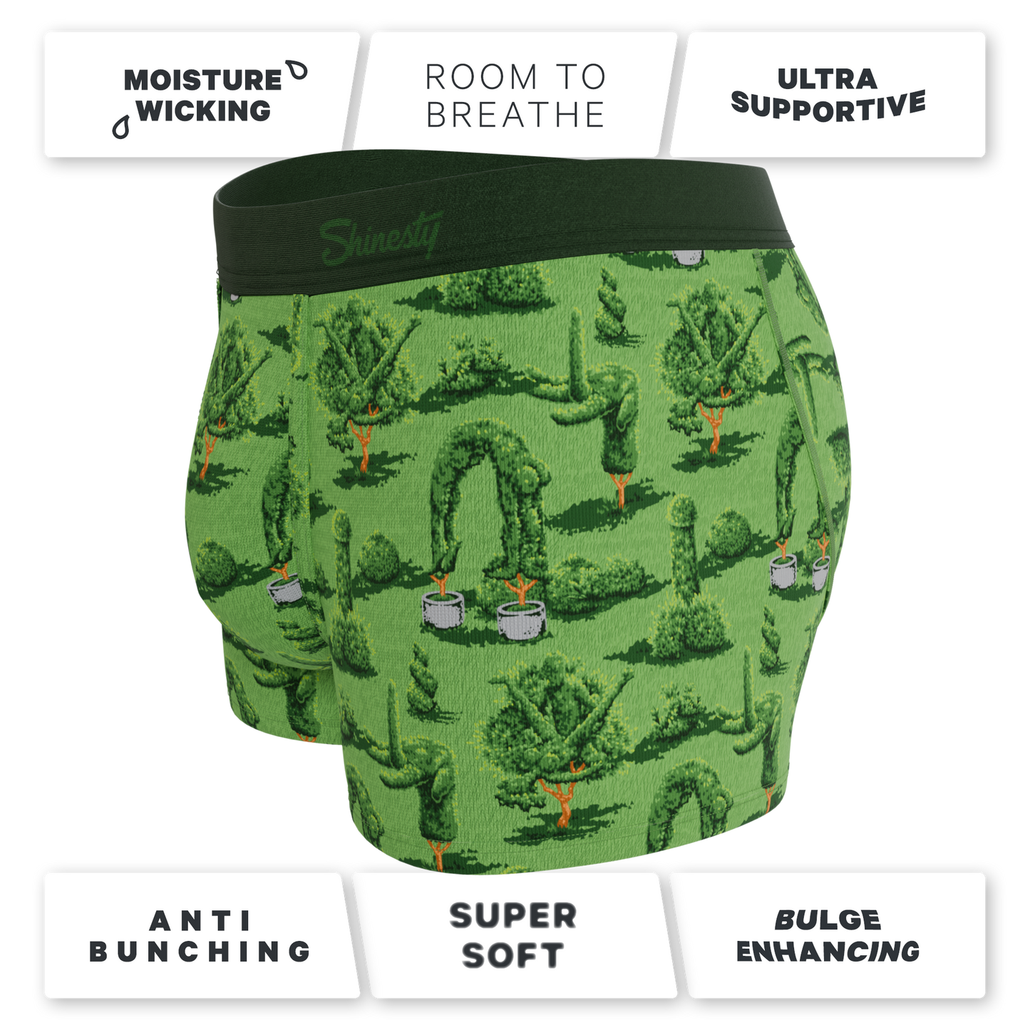 The Full Bush Bush Club | Naughty Landscaping Ball Hammock® Pouch Trunks Underwear
