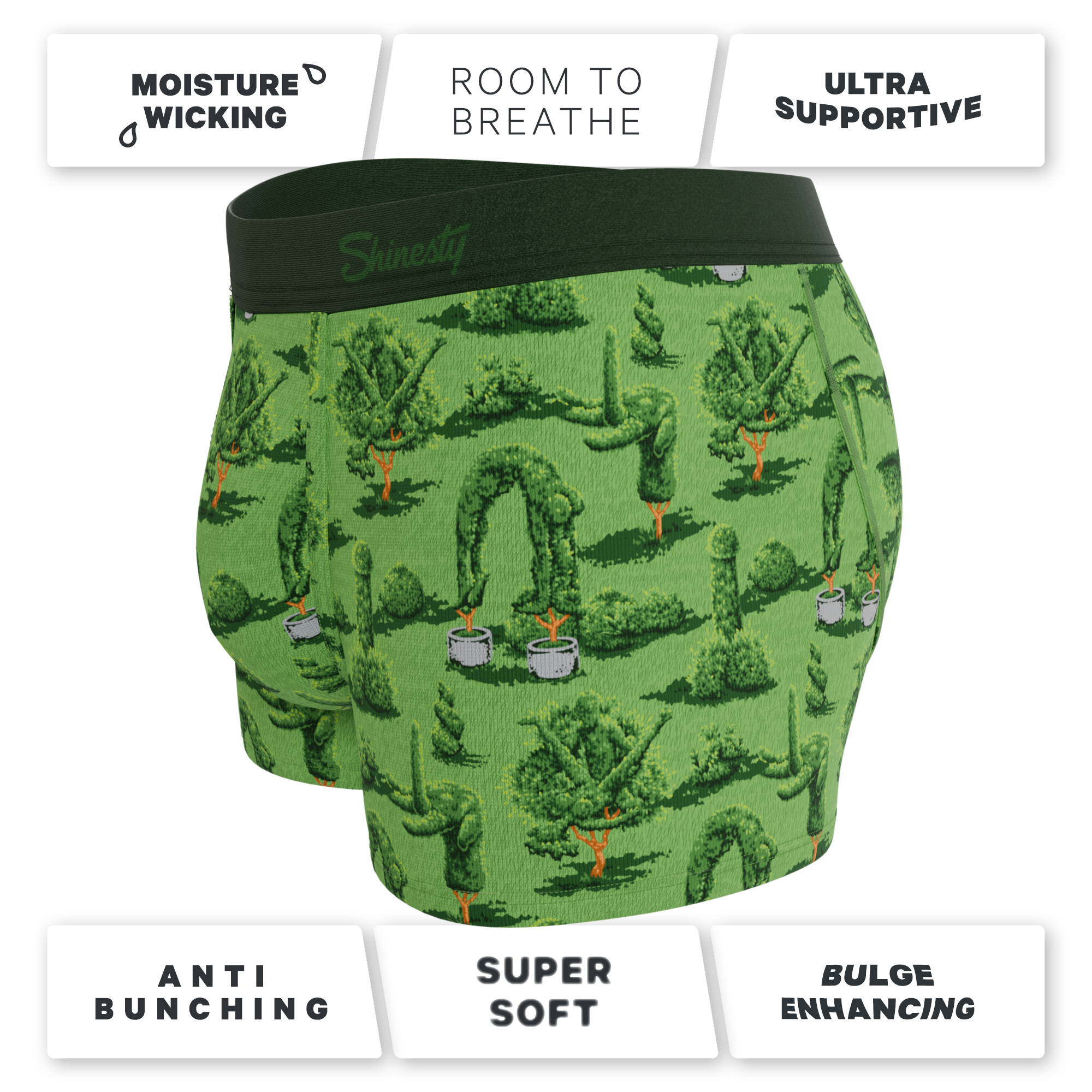 The Full Bush Bush Club | Naughty Landscaping Ball Hammock® Pouch Trunks Underwear