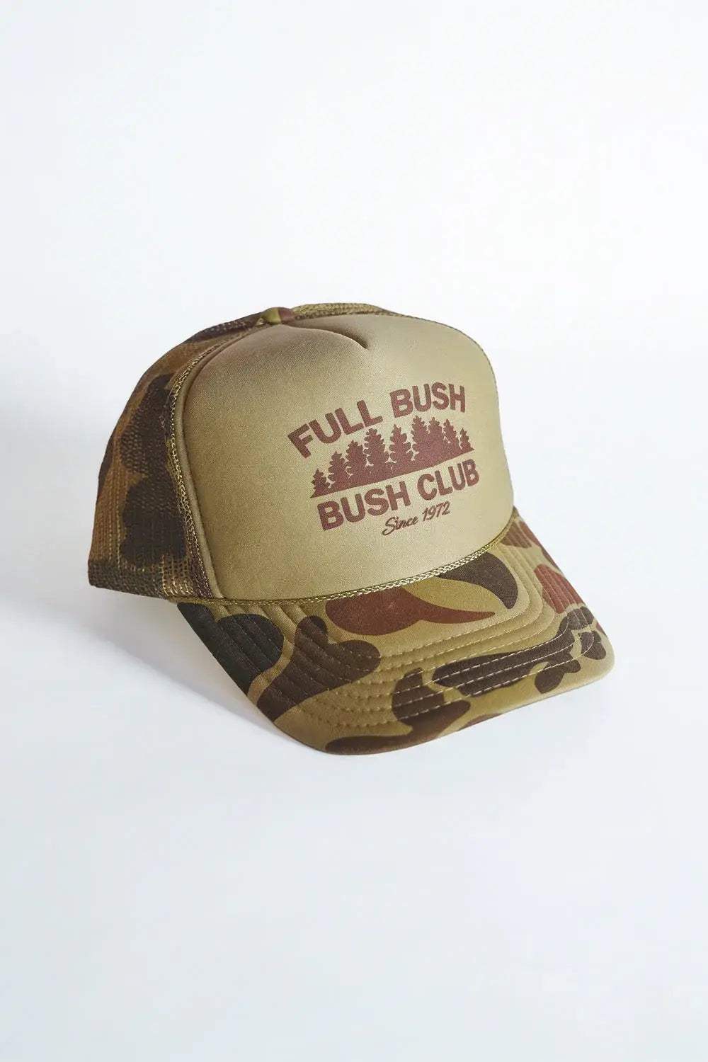 The Let It Grow | Camo Full Bush Bush Club Trucker Hat - Shinesty - Flyclothing LLC