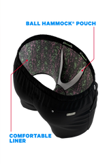 The Funky Fresh | Black and Neon Tribal Ball Hammock® Pouch 5" Swim Trunks - Shinesty - Flyclothing LLC