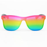 Sustainable Future - Multicolor Square Wayfarer Sunglasses - TopFoxx - Flyclothing LLC